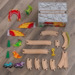 Set trenulete Dino World -Pestera Groazei Lumea Dinozaurilor -Kidkraft Tremor Cave